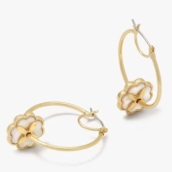 NWT Kate Spade Heritage Bloom Hoop Earrings - Picture 8 of 15